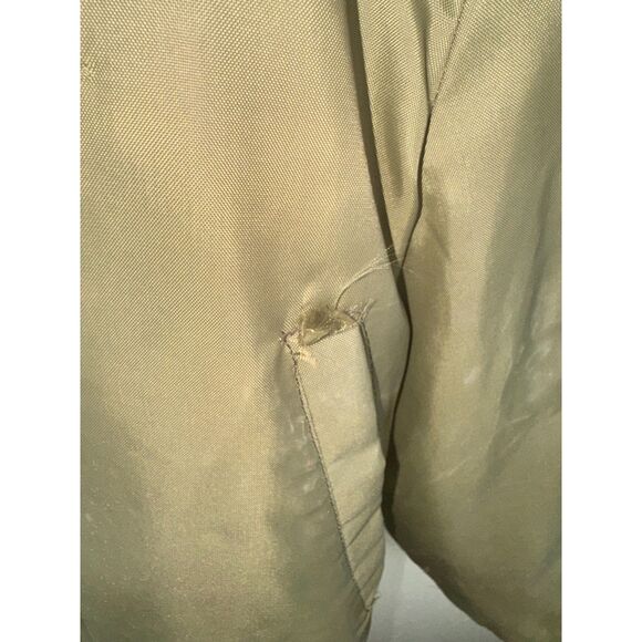 VINTAGE Flight Jacket WPL 10881 Men's XL 100% Nylon Green Military - Picture 8 of 15